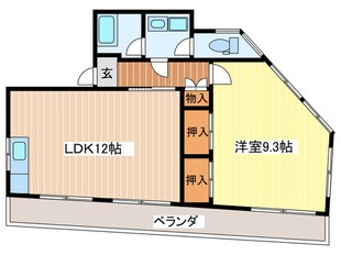 コーポ中広の物件間取画像